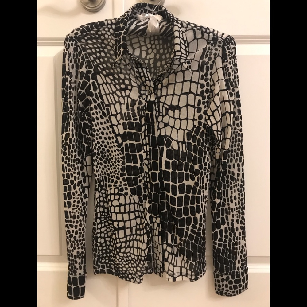 Mexx semi sheer blouse